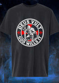 Kneeling Knight Holding Sword Deus Vult God Wills It Shirt