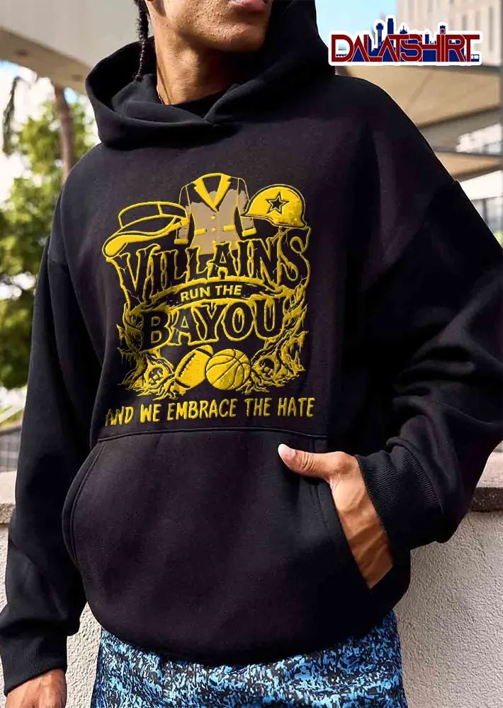 Villains Run The Bayou And We Embrace Hate Visor Suit Jacket Helmet Football Basketball Skulls shirt