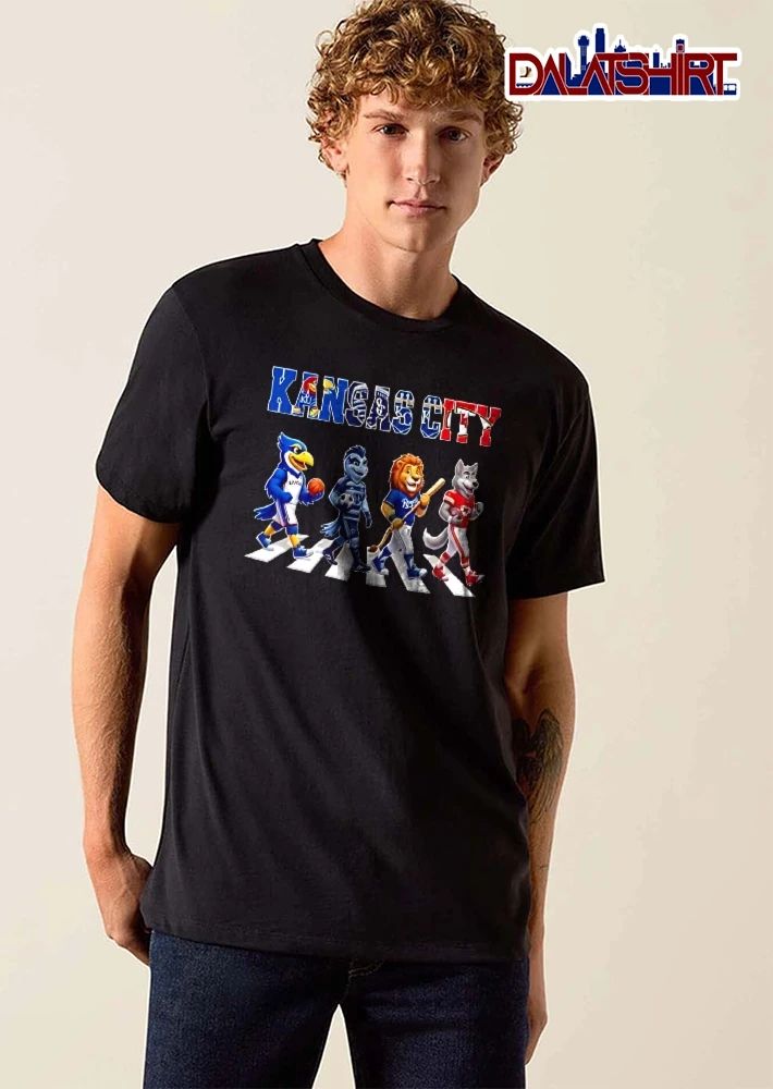 KANSAS CITY Jayhawk basketball Seattle Kraken hockey Lion baseball Chiefs football shirt