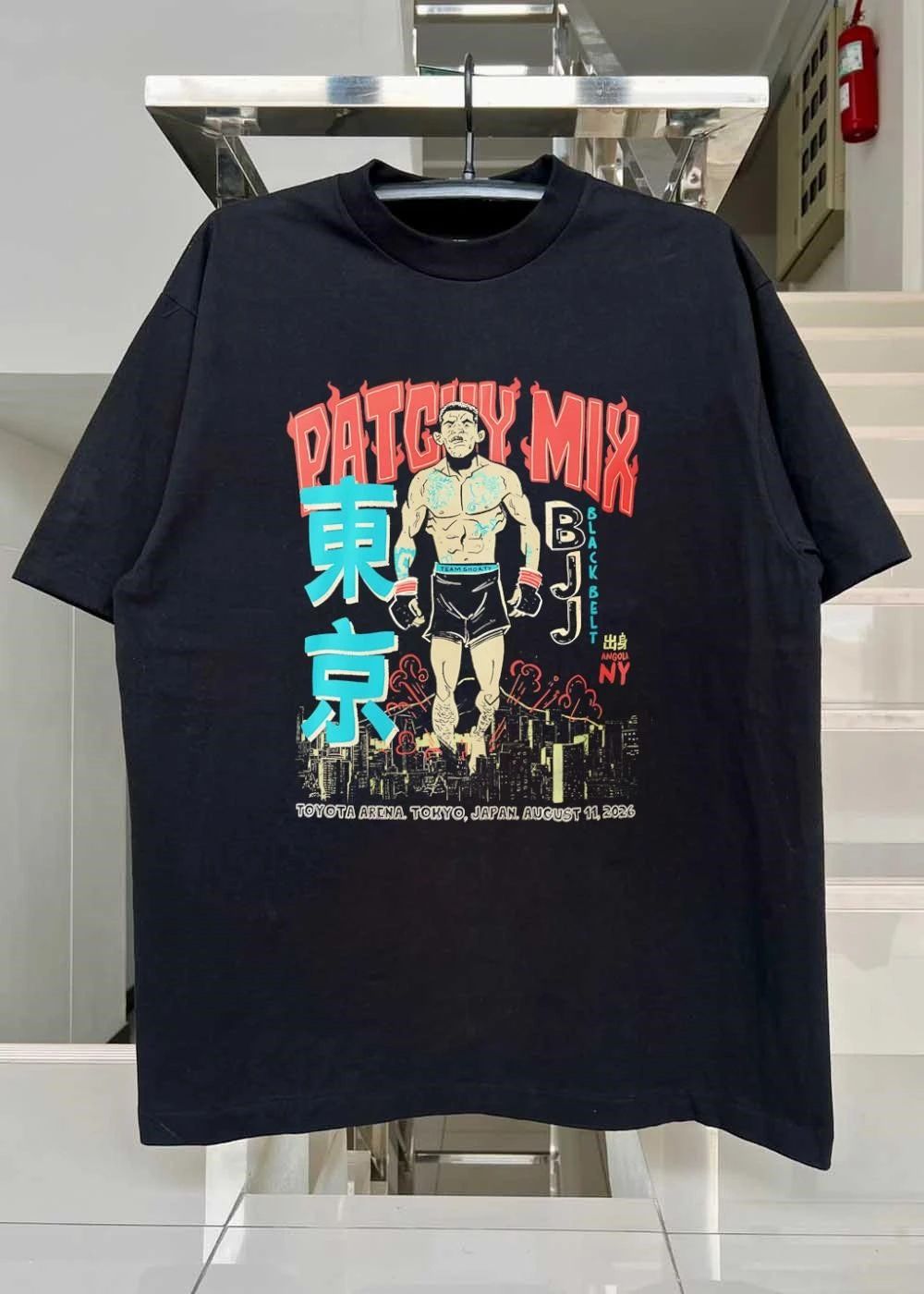Angola NY BJJ Black Belt Patchy Mix Toyota Arena Tokyo Japan August 11 2026 Shirt
