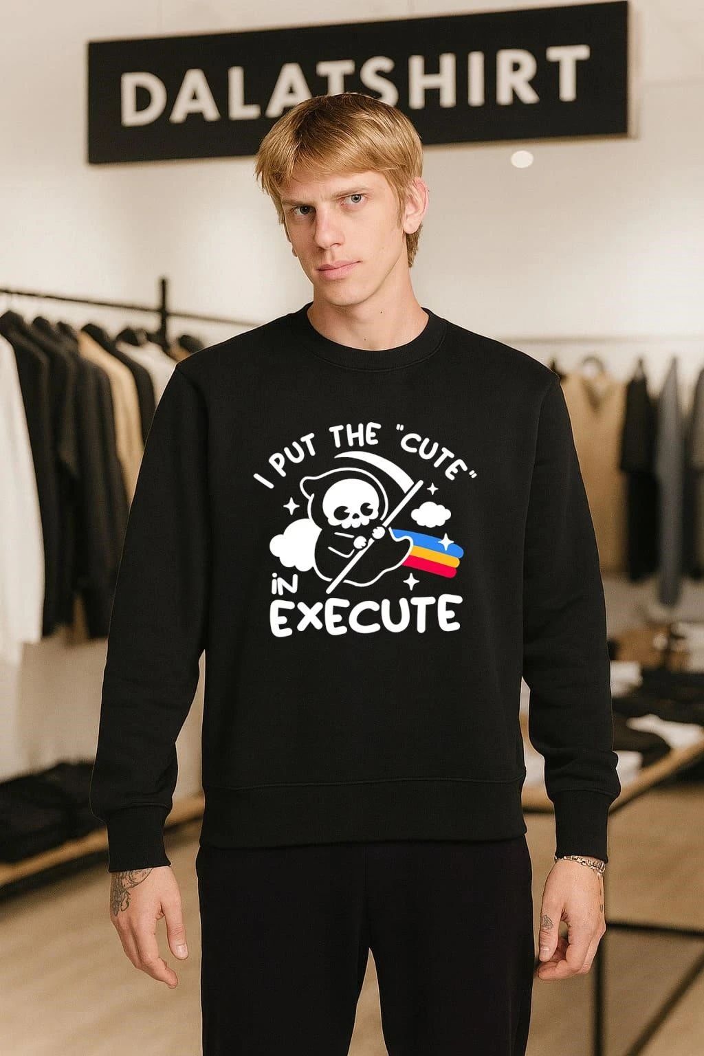 I Put the Cute in Execute Grim Reaper shirt