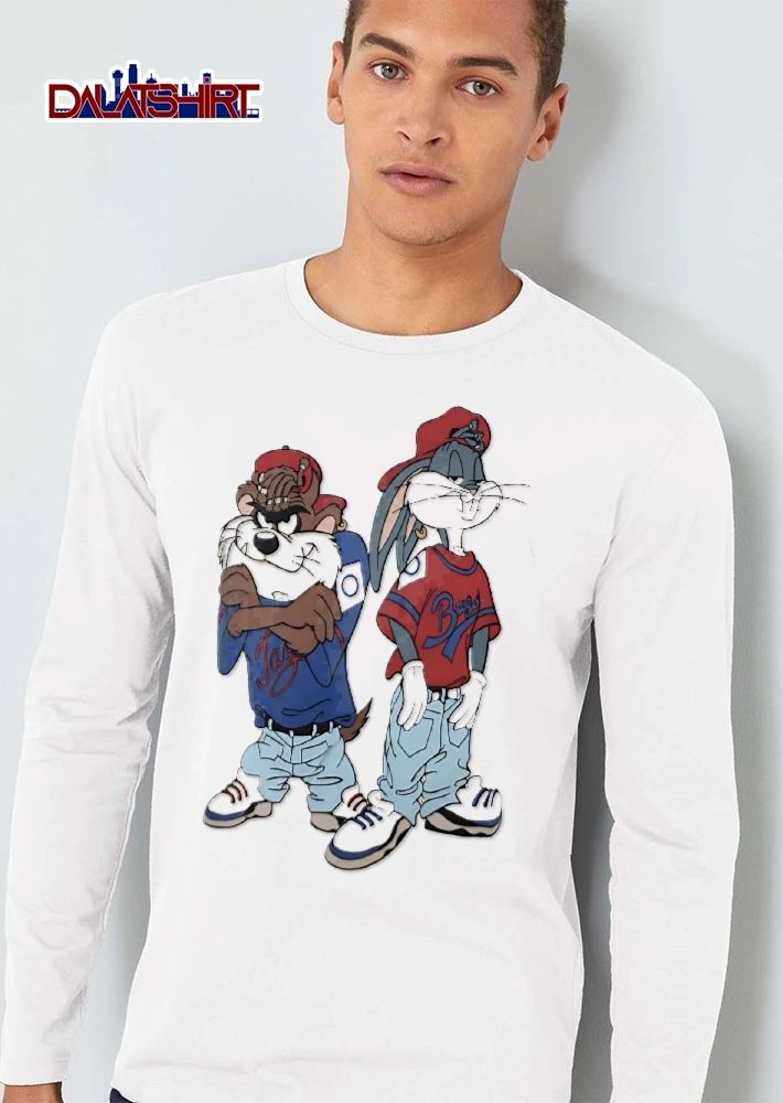 Taz Bugs Vintage Cartoon Characters Sagging Jeans Hip Hop Attire shirt