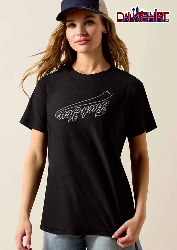 Fuck You Inverted Upside Down Cursive Lettering Swoosh shirt
