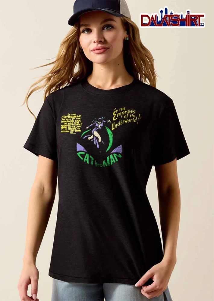 Catwoman The Empress Of Underworld You Be Jury Vintage Comic Whip Pose shirt