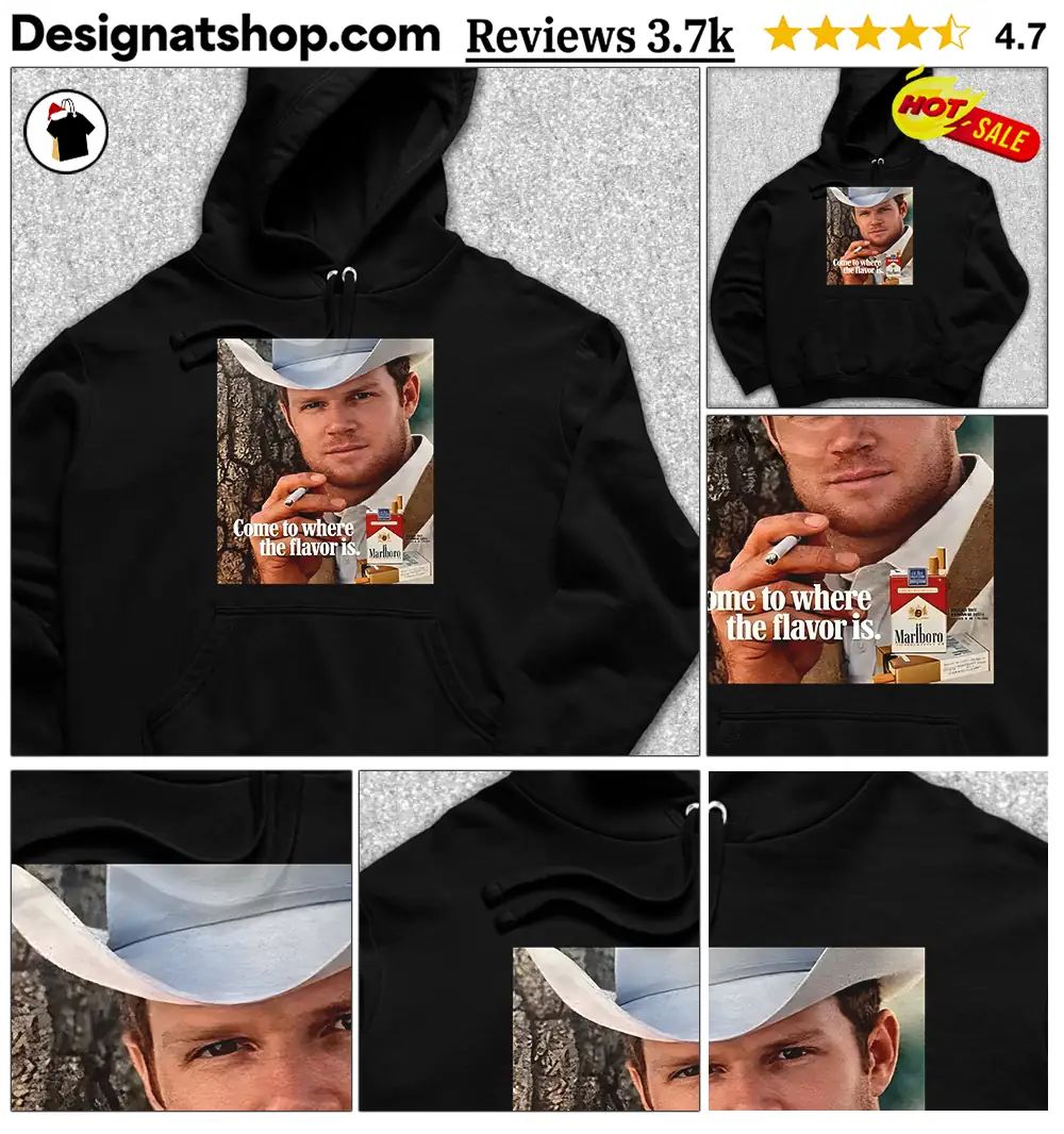 Sam Darnold Marlboro cigarette cowboy Come to where the flavor is shirt