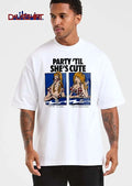 Party Til Shes Cute 830 Pm Two Drinks 130 Am Eighteen Cartoon Caricature Woman Drinking Bar shirt