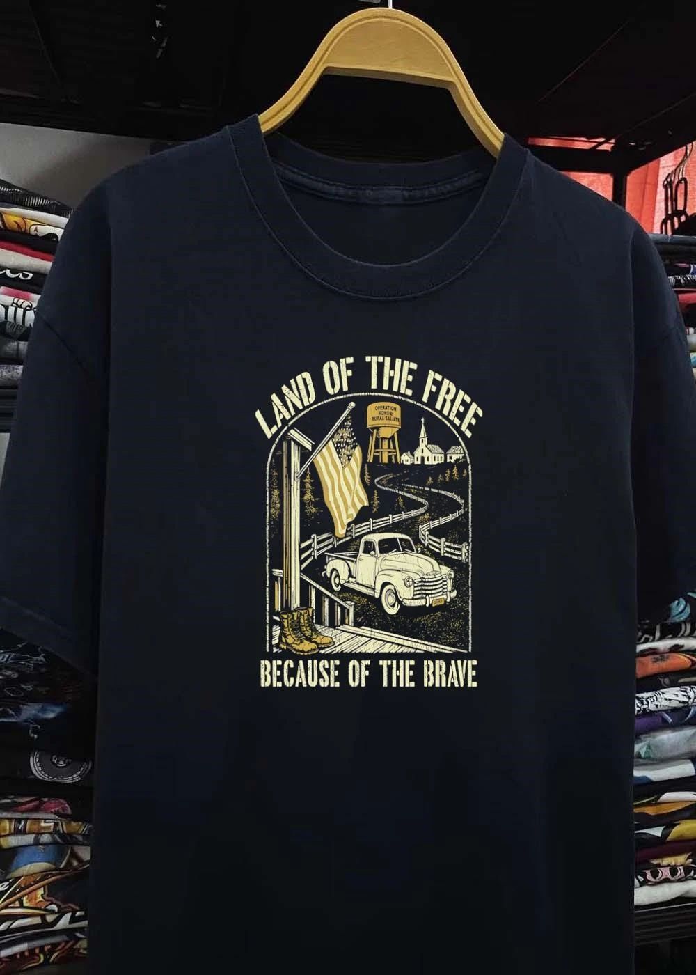 Operation Honor Rural Salute Land of the Free Because of the Brave shirt