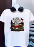 1880 Golf Golfing Four Strokes Is Better Than Two Strokes Doughboyz T-Shirt