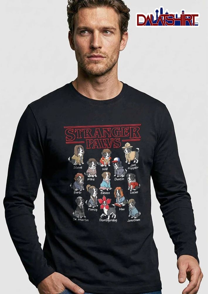 Stranger Paws Steve Will Roster Cartoon Dog Character Costumes shirt