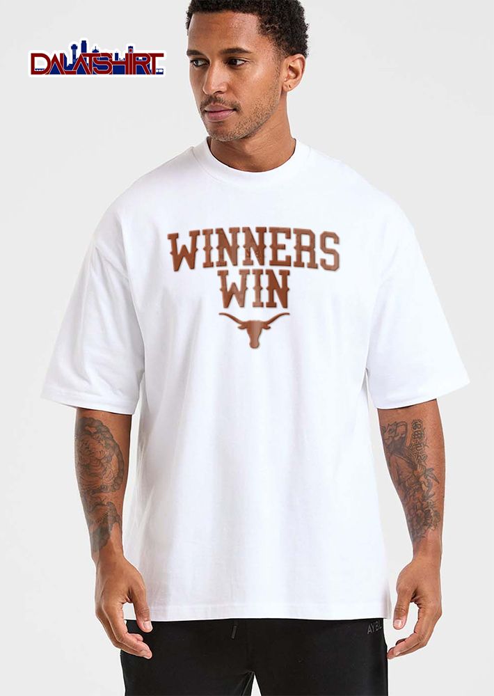 Texas Longhorns NCAA Winners Win Burnt Orange Steer Head Silhouette Logo shirt