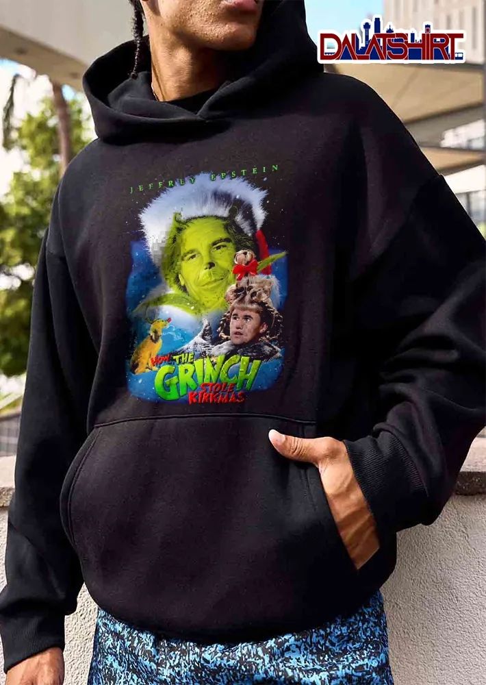 How The Grinch Stole Kirkmas Jeffrey Epstein Face Swap Charlie Kirk Cindy Lou Who Poster shirt