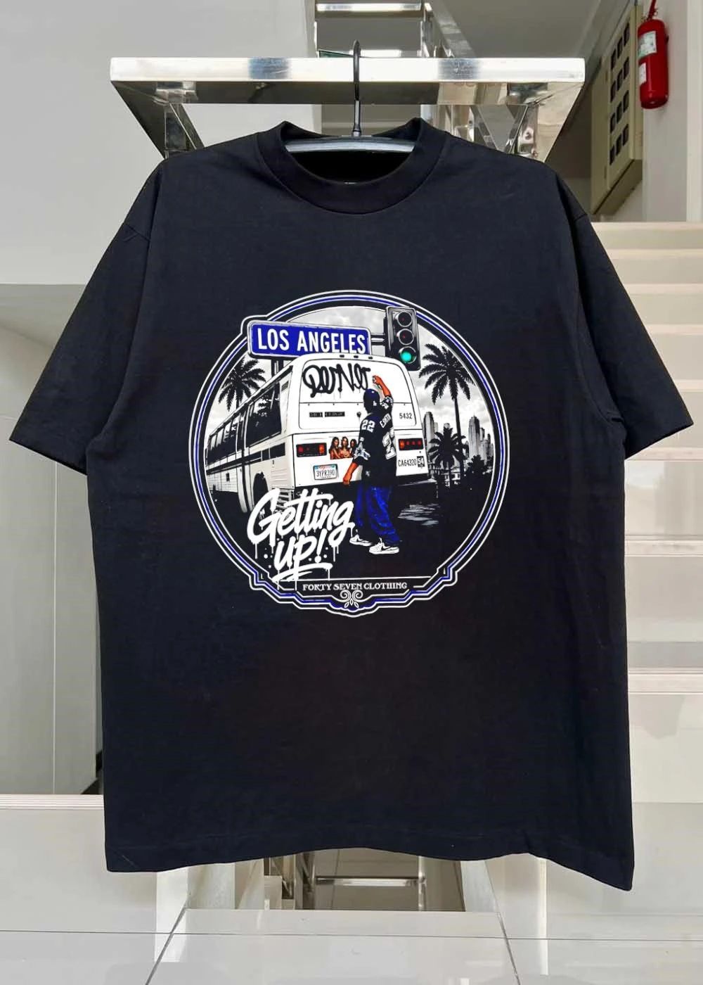 Forty Seven Clothing Graffiti Artist Spray Painting Los Angeles Getting Up shirt