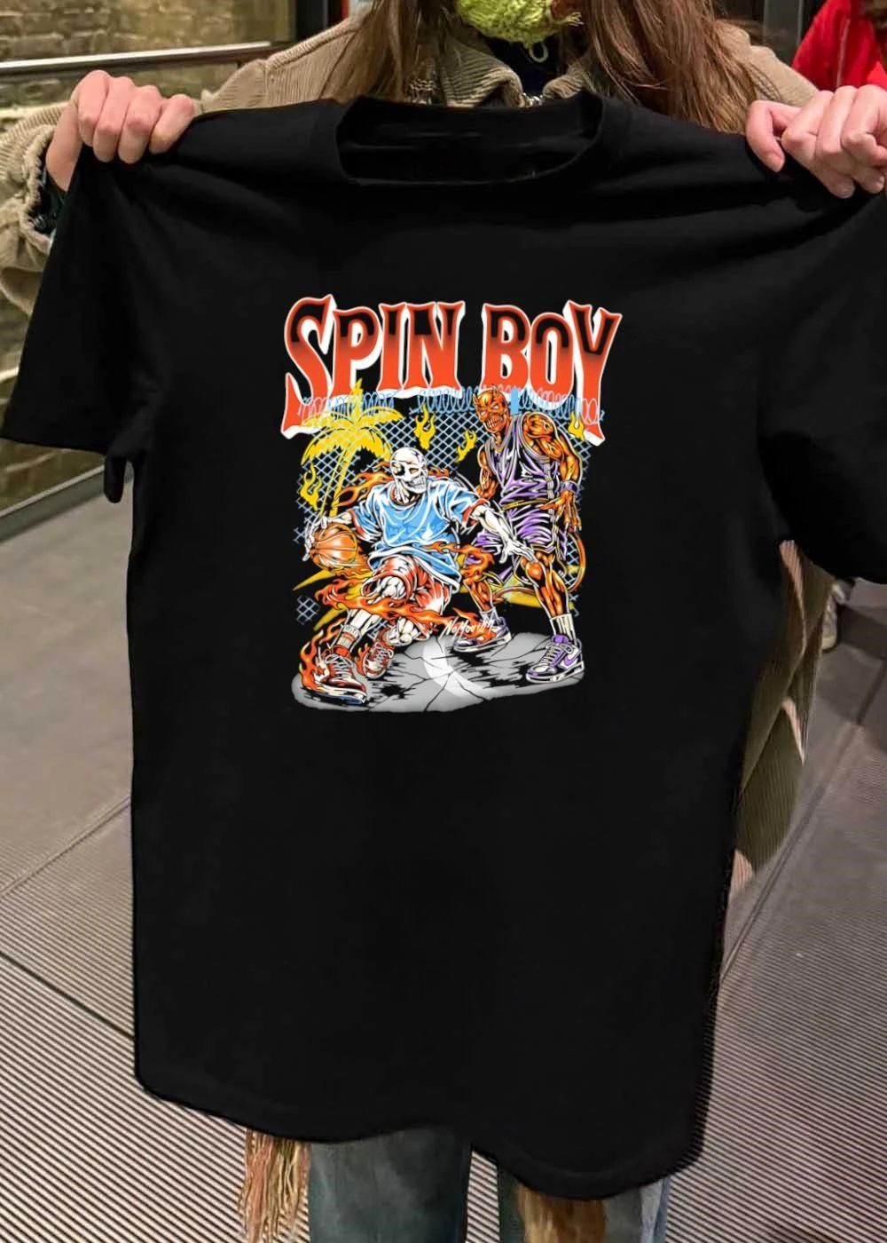 Nomouth Spin Boy Basketball Streetwear Graphic Shirt