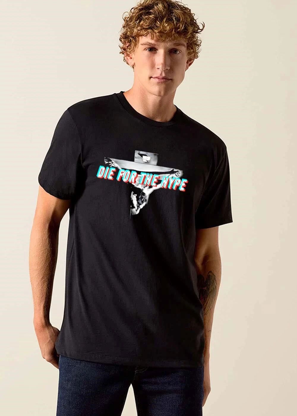 Die For The Hype Jesus Christ Crucified On Cross High Contrast shirt