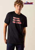 The Man Moth Legend Red Bold Typography White Outline shirt