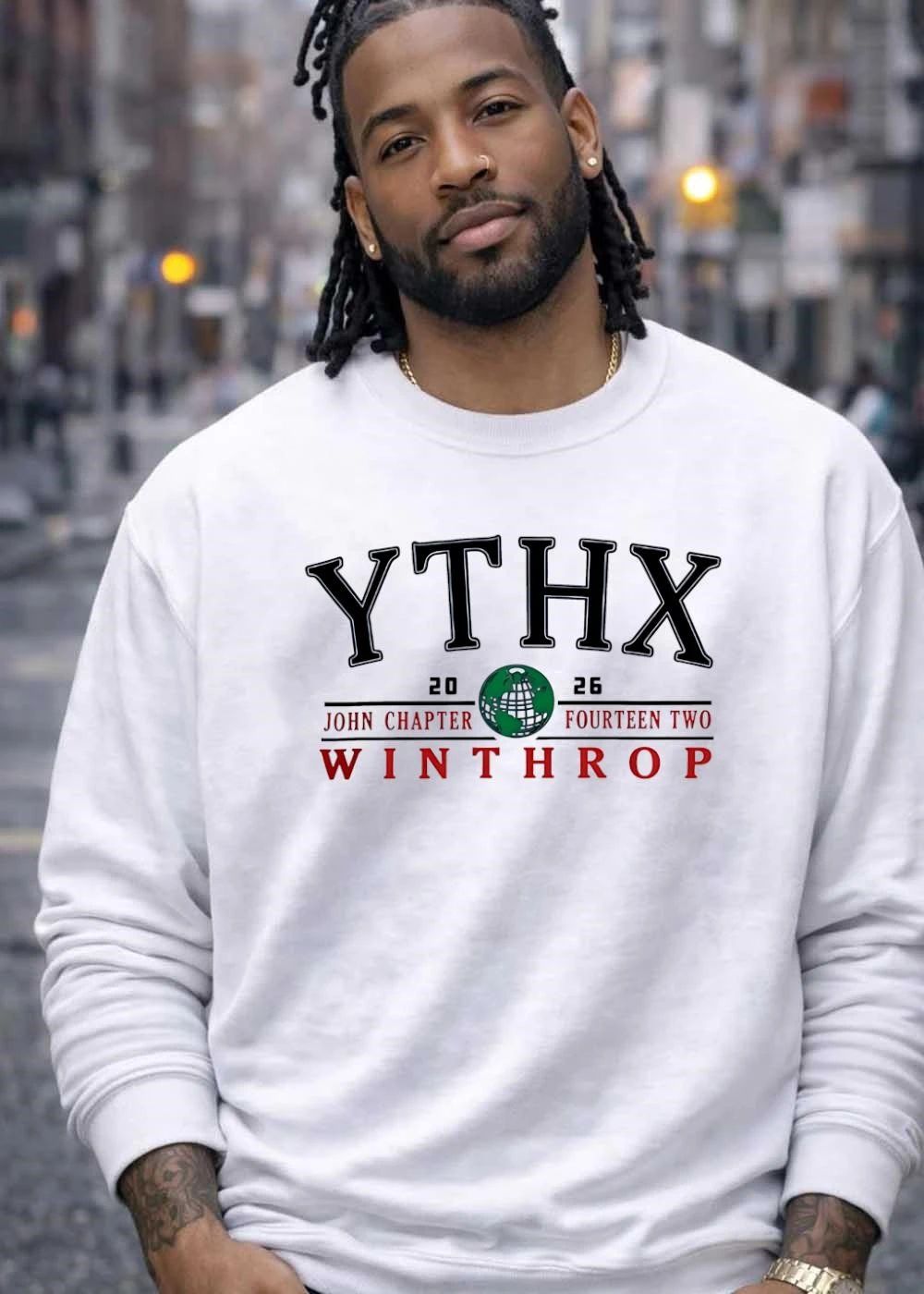 Ythx John Chapter Fourteen Two Winthrop 2026 Green Earth Globe shirt