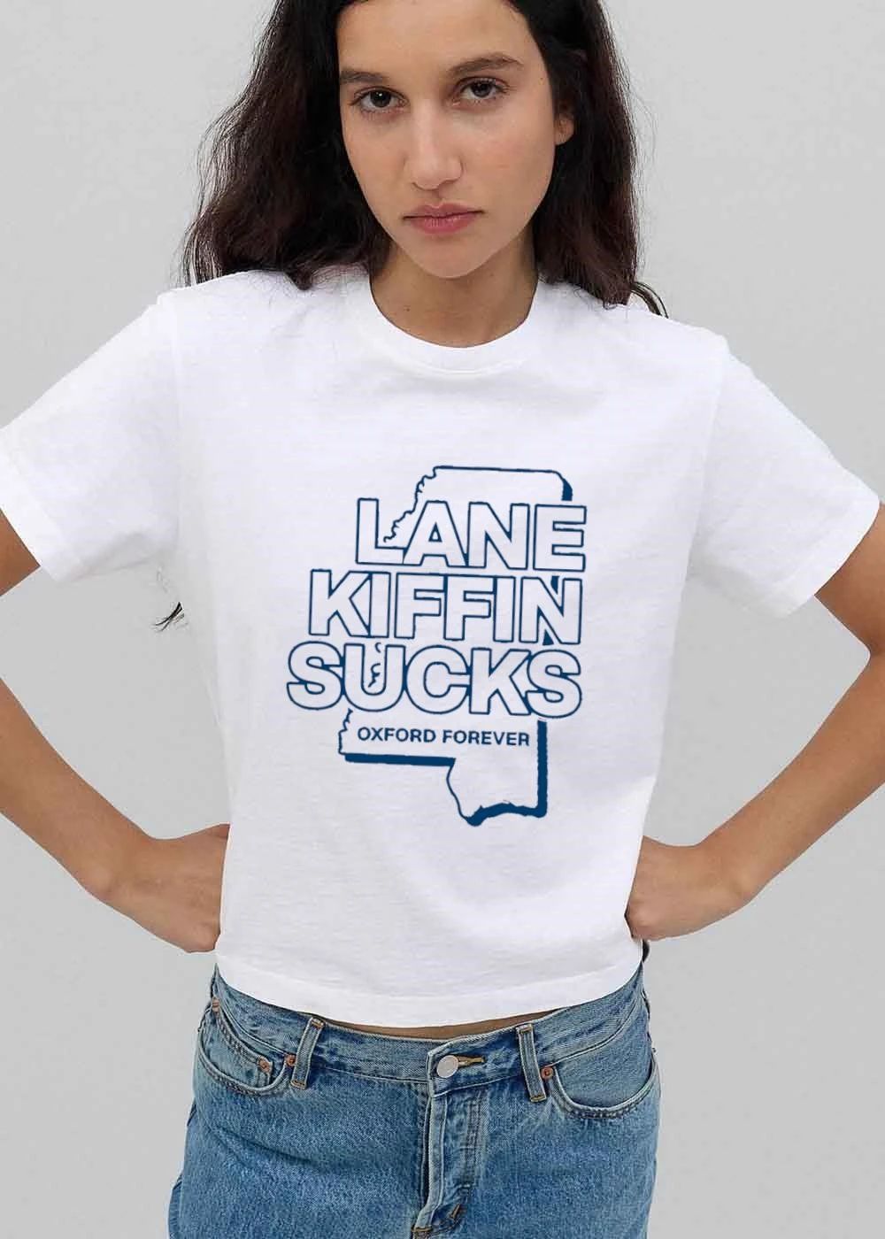 Lane Kiffin Sucks Oxford Forever Mississippi Map Outline shirt