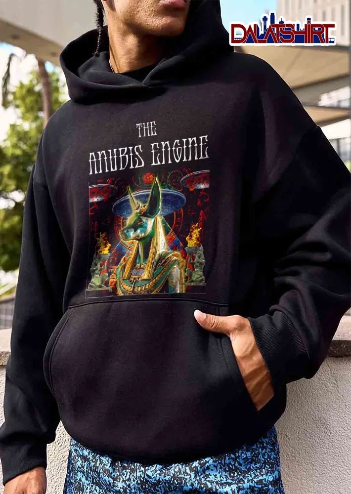 Anubis Engine Egyptian Jackal God Flaming Braziers Sci Fi shirt