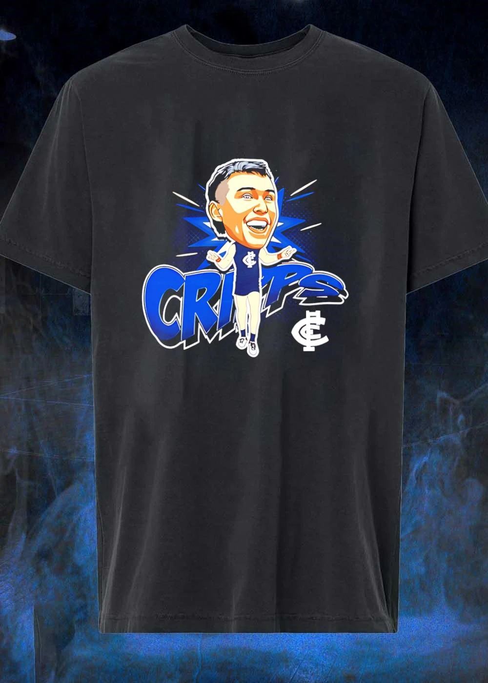Carlton Football Club Patrick Cripps Caricature Carlton T-Shirt