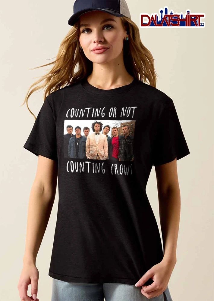 Counting Crows Or Not Band Photo Charlie Kirk Face Swap shirt