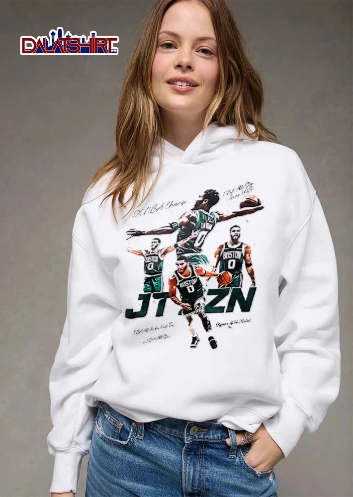 Boston Celtics NBA 1x Champ Jt Zn Tatum Olympic Gold Medalist Player Action Collage shirt