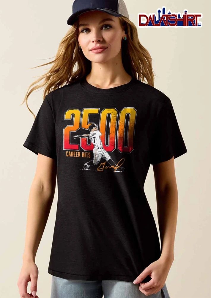 Houston Astros MLB 2500 Career Hits Altuve 27 Signature shirt