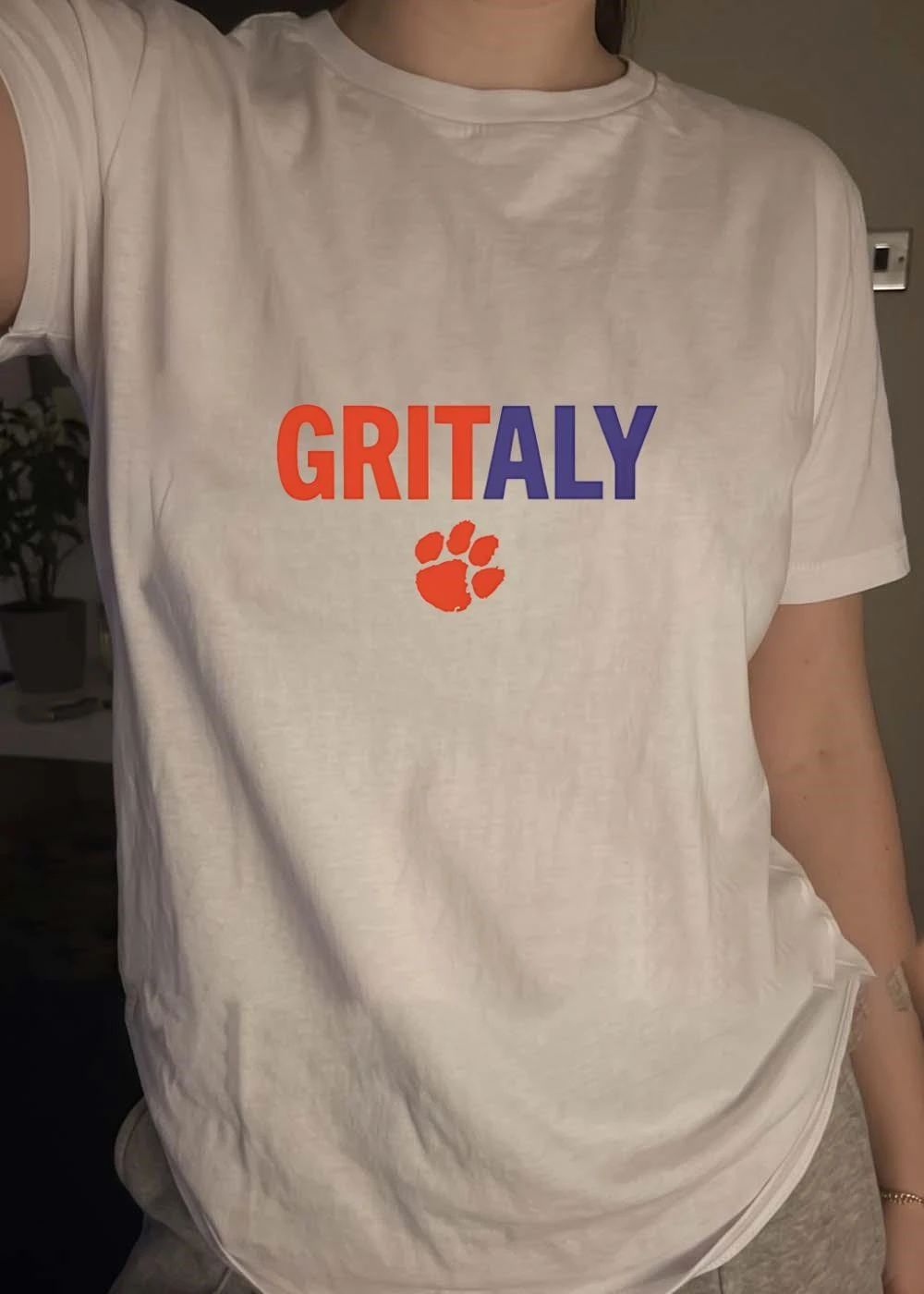 Clemson Apparel Gritaly Paw Logo T-Shirt