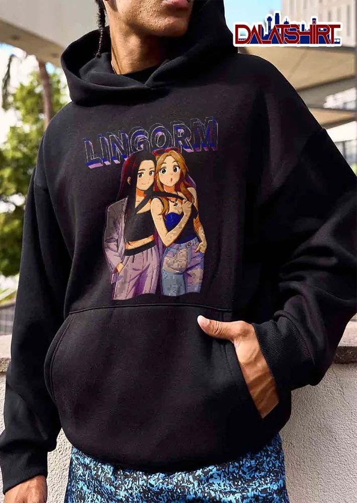 Lingorm Retro Anime Pair Stylish Outfits 3d Block Lettering shirt