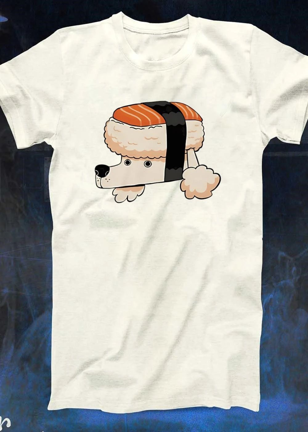Poodle Sushi Rolling Cute Dog Salmon Nigiri Unisex shirt