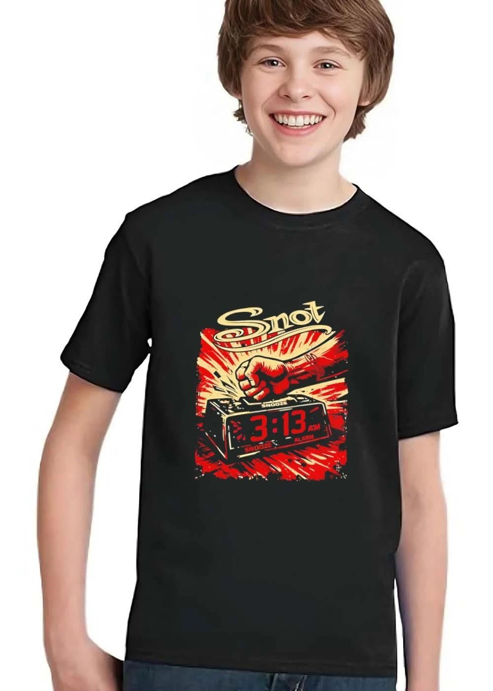 Snot Snooze 3 13 Am Alarm Fist Smashing Digital Clock Red Burst shirt