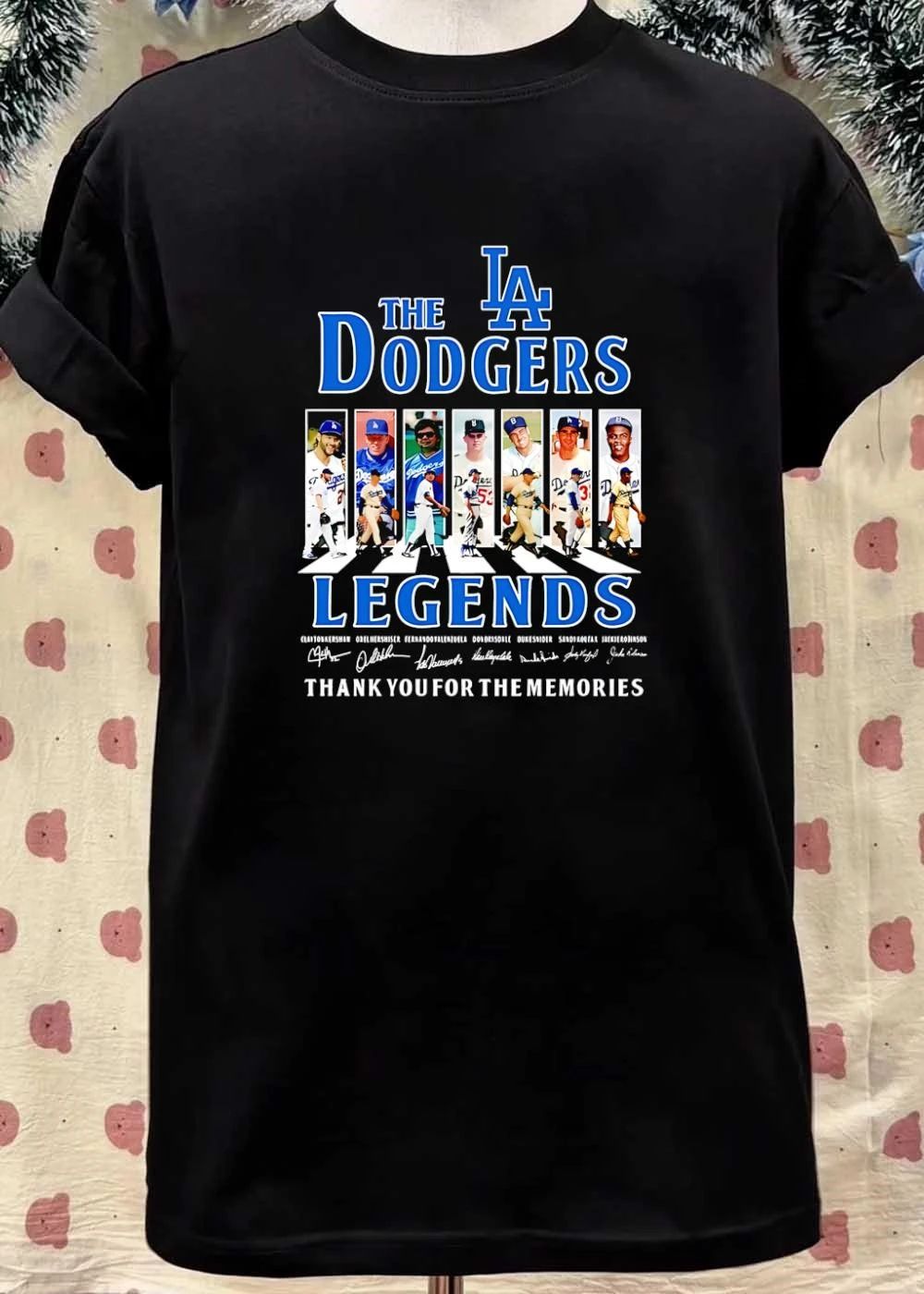 Clayton Kershaw Orel Hershiser Fernando Valenzuela Don Drysdale Duke Snider Sandy Koufax Jackie Robinson The LA Dodgers Legends Shirt