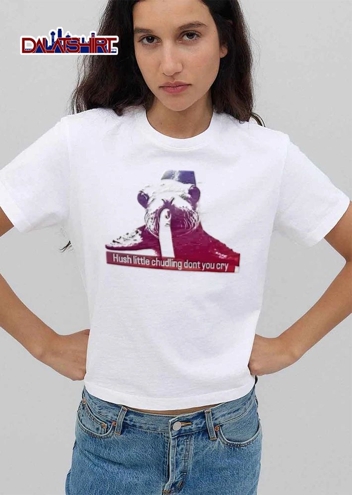 Hush Little Chudling Dont You Cry Seal Shushing Finger Photo Overlay shirt