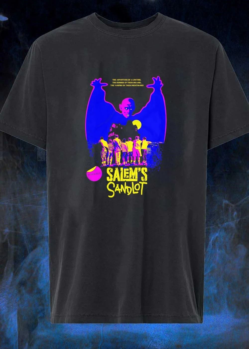 Horrible Mashup Salem’s Sandlot Movie Poster Kids Encounter Vampire T-Shirt