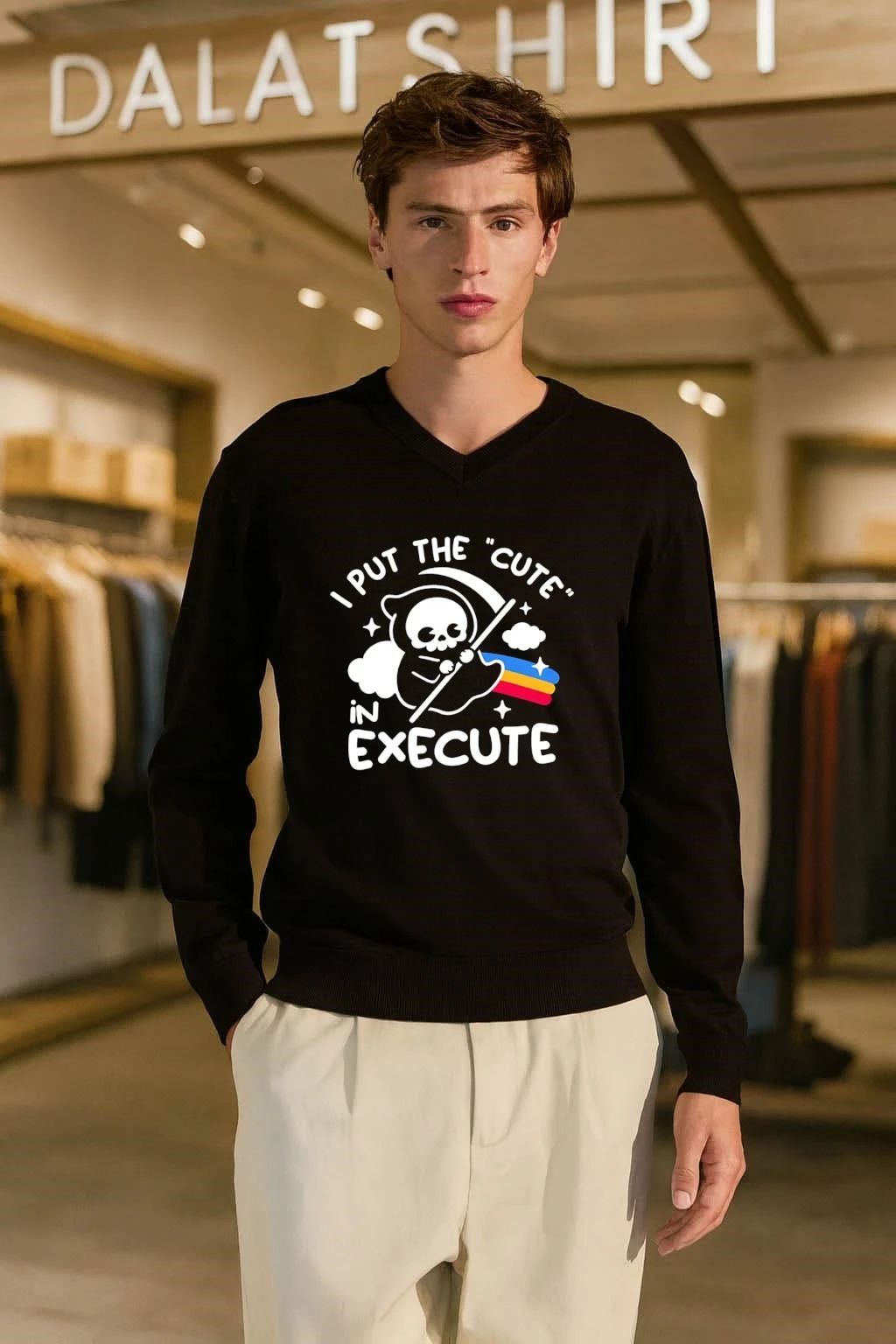 I Put the Cute in Execute Grim Reaper shirt