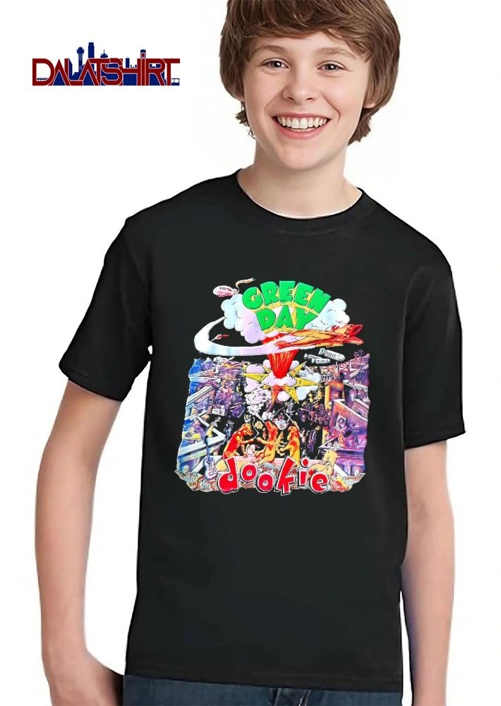 Green Day Bad Year Dookie Vintage Album Cover Cartoon Dogs Dropping Bombs Explosion City shirt