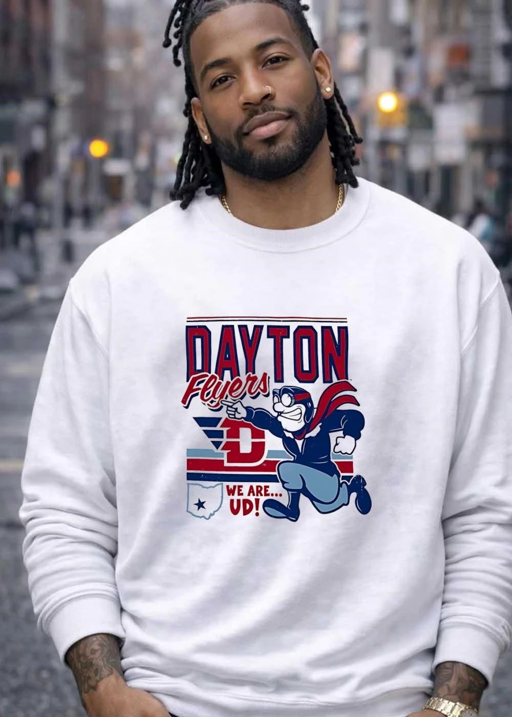 Flyers Dayton Mascot Rushing Forward We Are UD Shirt