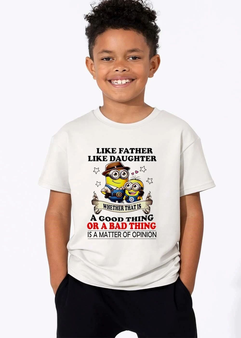 Like Father Daughter Whether That Is A Good Thing Or Bad Matter Of Opinion Two Minions Cartoon shirt