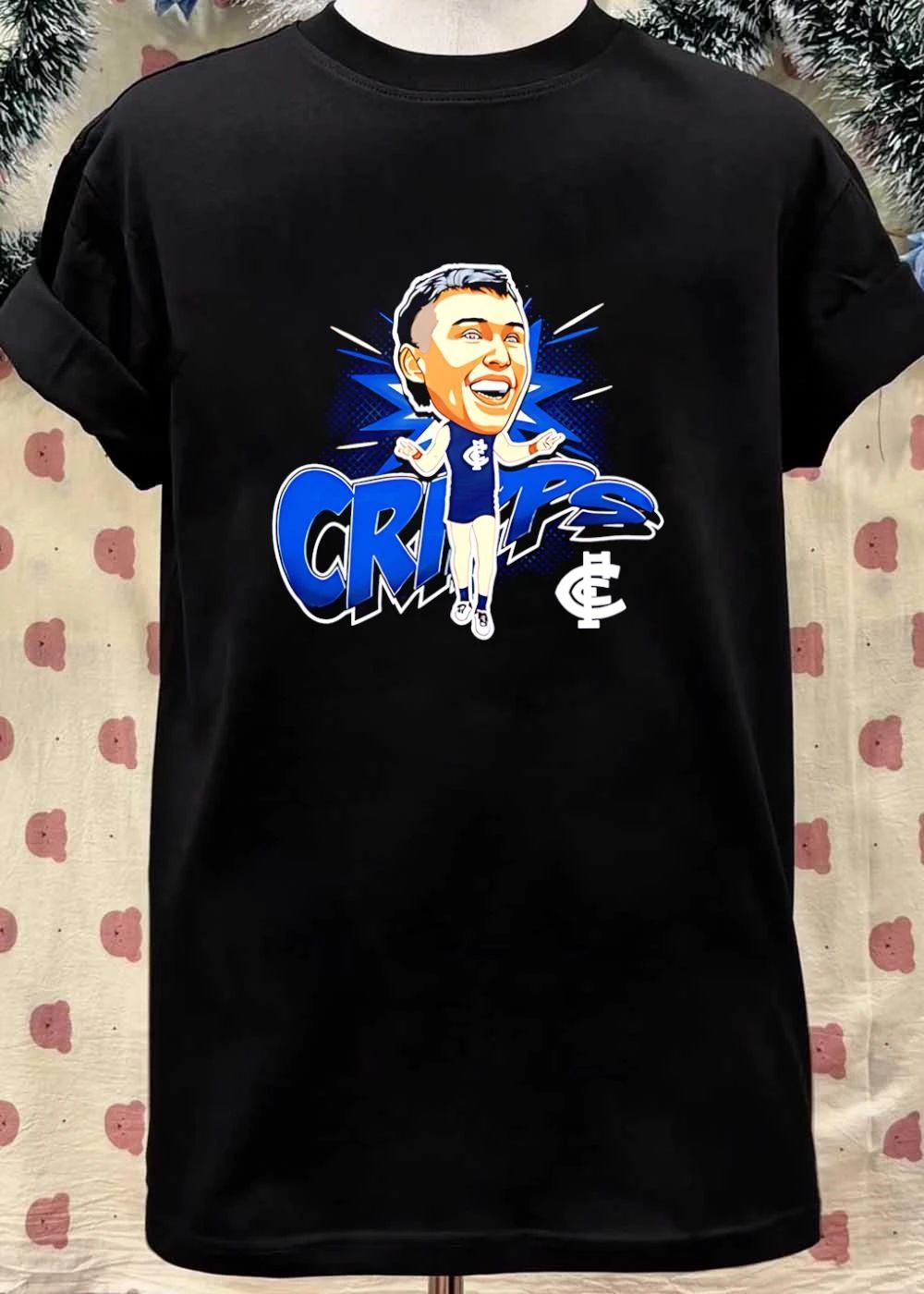 Carlton Football Club Patrick Cripps Caricature Carlton T-Shirt