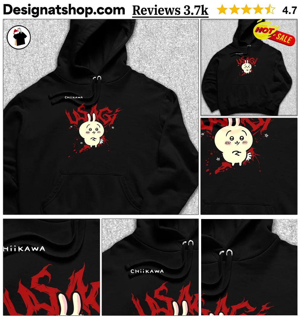 Chikawa Usagi Kawaii Anime Red graphic shirt