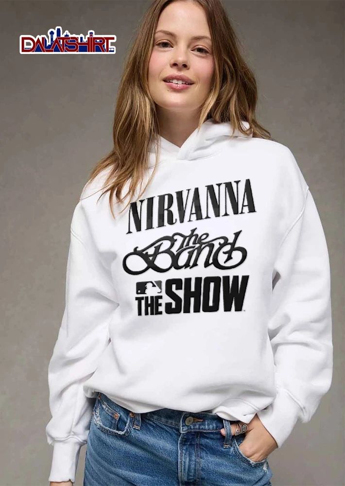 Major League Baseball MLB Nirvanna The Band Show Batter Silhouette Stacked Logos shirt