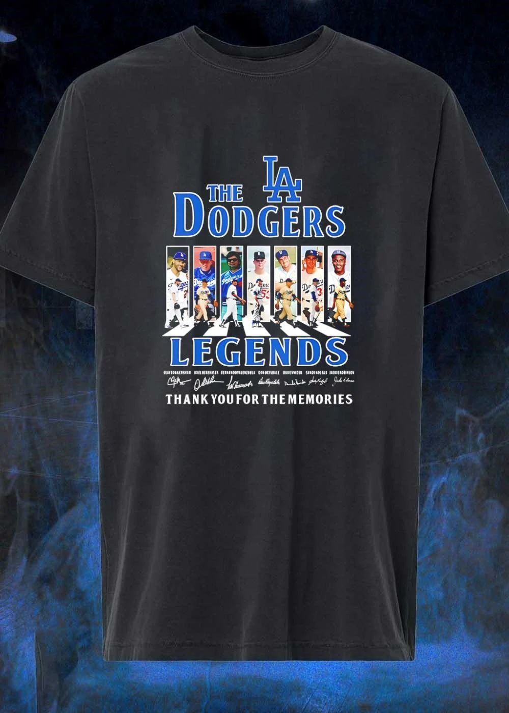 Clayton Kershaw Orel Hershiser Fernando Valenzuela Don Drysdale Duke Snider Sandy Koufax Jackie Robinson The LA Dodgers Legends Shirt