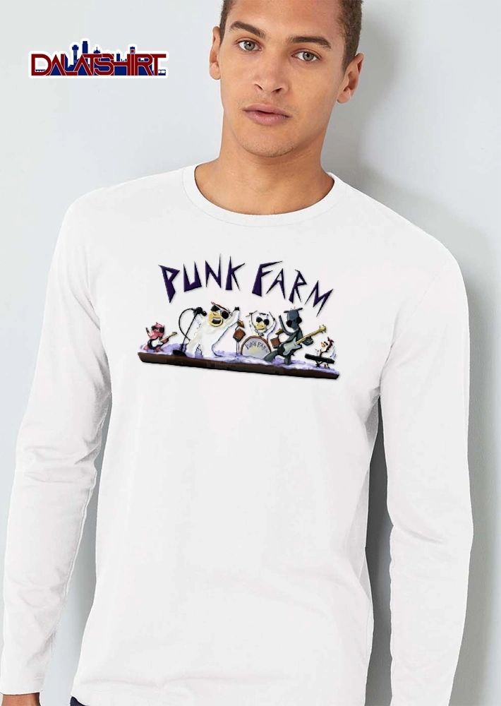 Punk Farm Jjk Cartoon Animals Rock Band Stage shirt