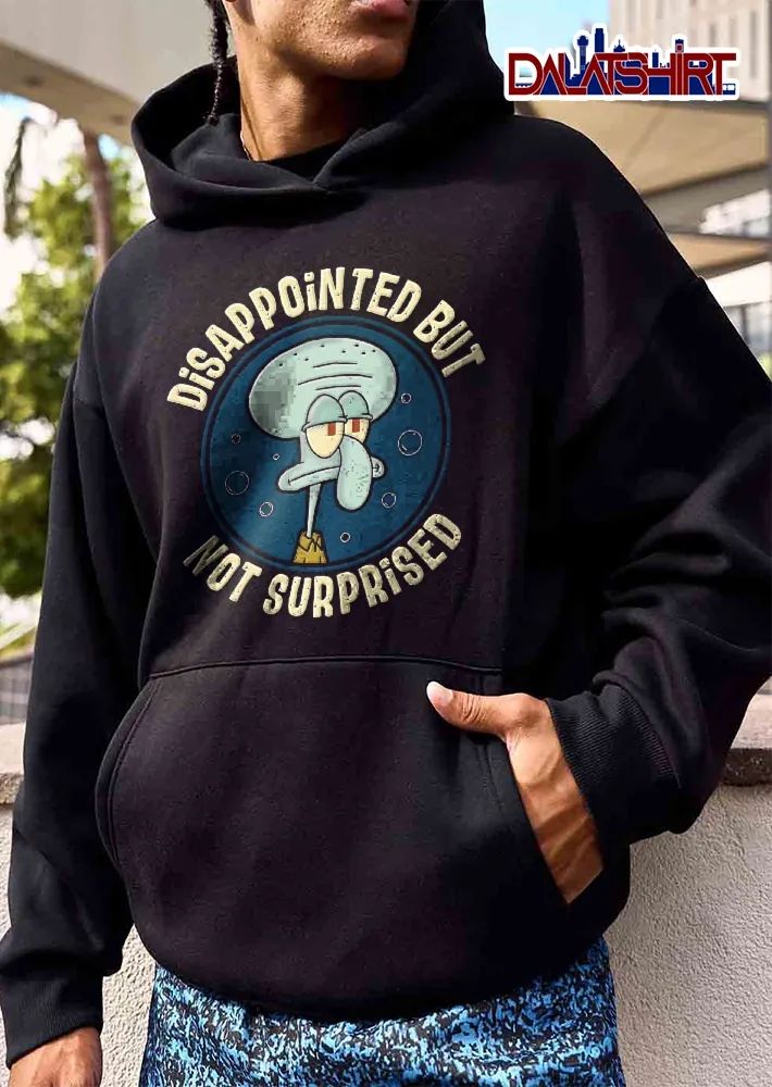 Disappointed But Not Surprised Cartoon Squidward Unamused Face Underwater Circle Frame shirt