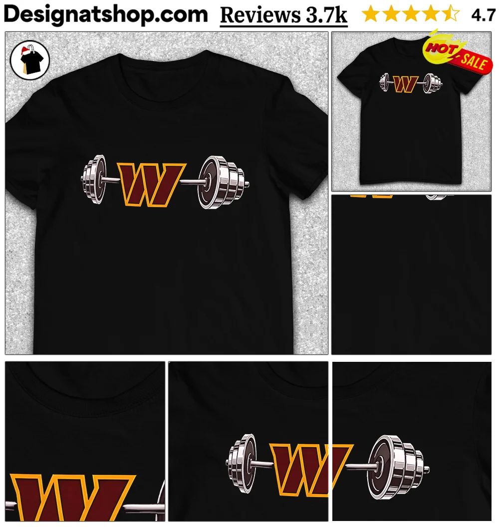 Commanders Barbell Washington Football Weightlifting Spirit Of True Champions Shirt