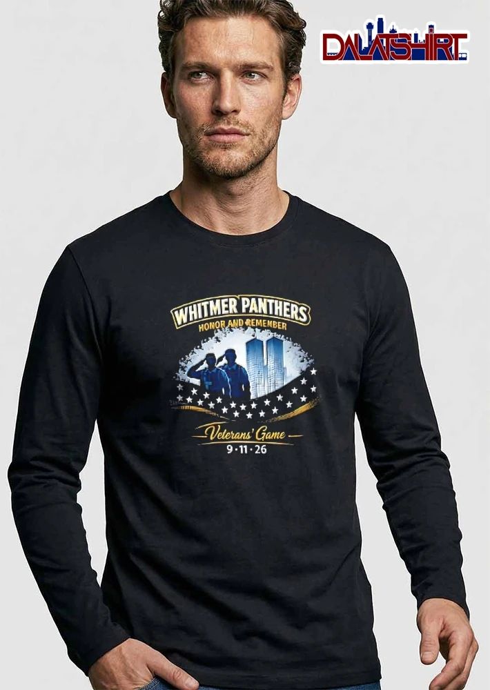 Whitmer Panthers Honor And Remember Veterans Game 9 11 26 Soldiers Saluting Twin Towers Stars shirt