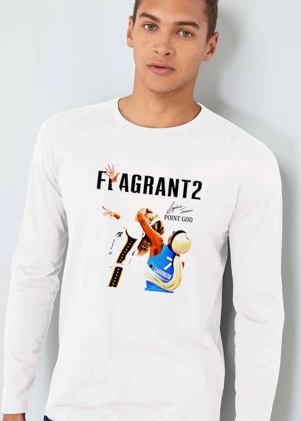 Flagrant 2 Point God Sophia Tomescu Carrington Bootleg Basketball Players Foul Contact Cutout shirt