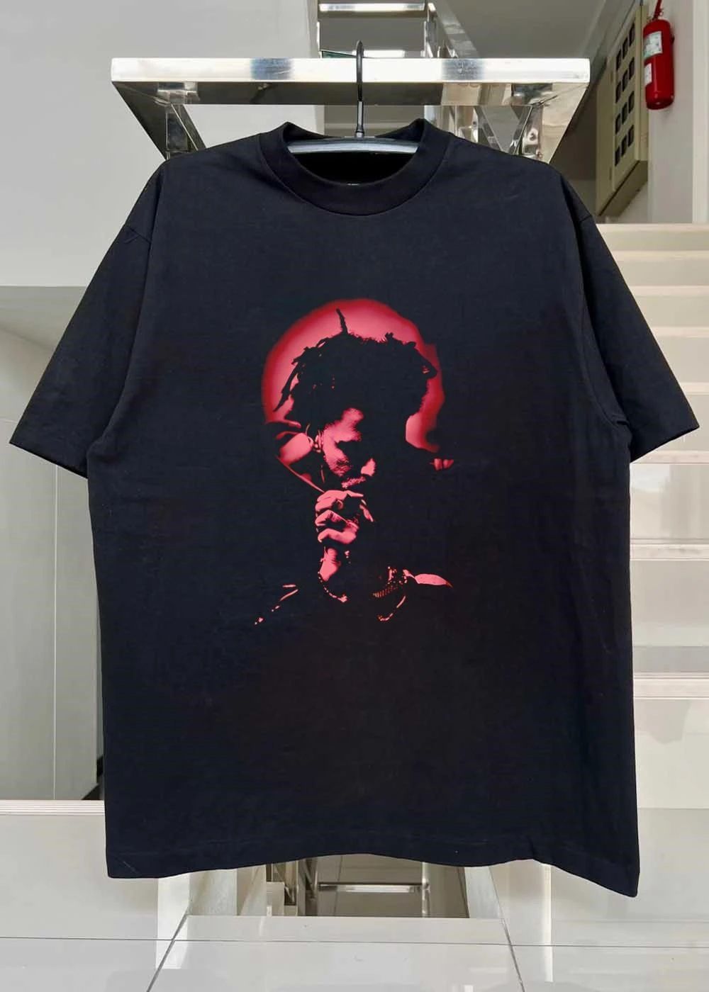 JID Performing and Holding Microphone shirt