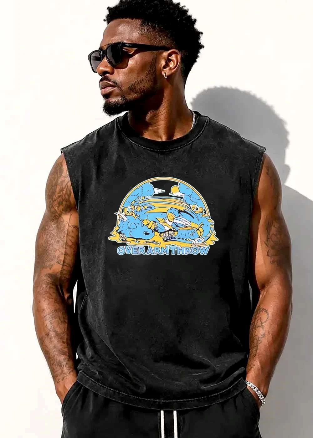 Over Arm Throw Cartoon Sleeping Blue Dragon shirt