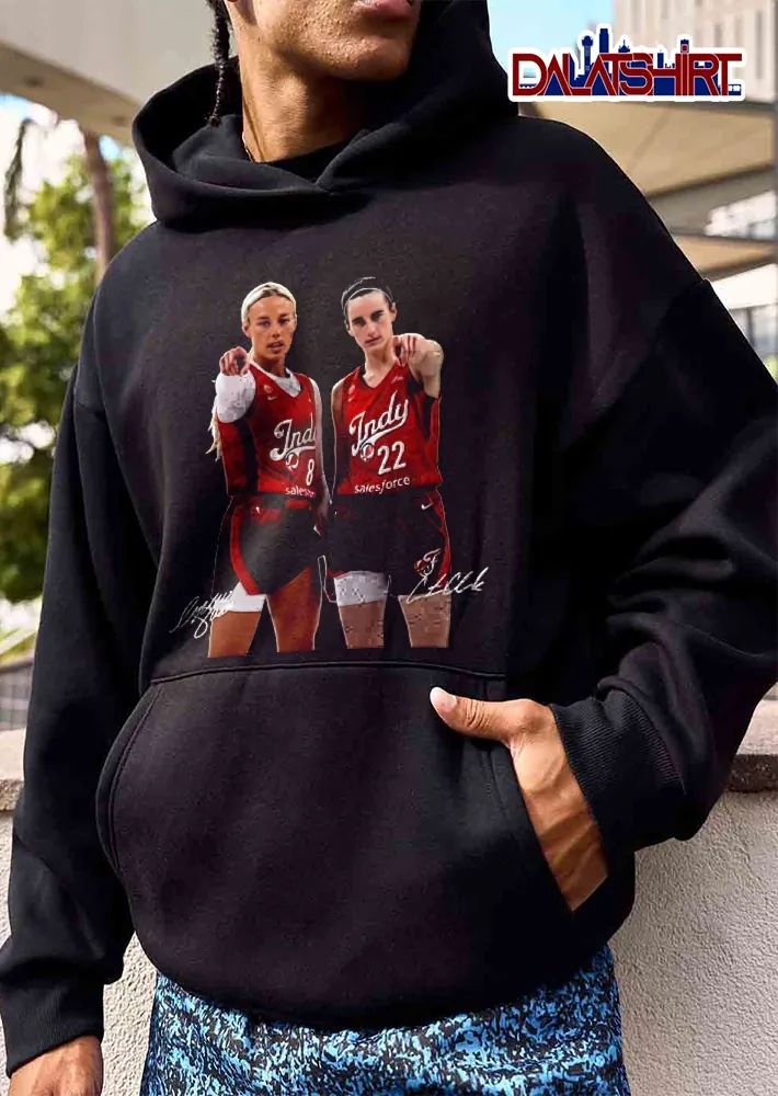 Indiana Fever Basketball Players Pointing With Signatures Shirt