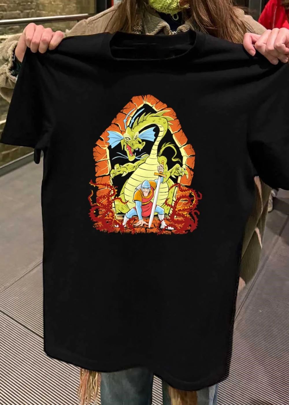 Dragons and Knights, Brave Warrior Confronts a Fearsome Beast, T-Shirt